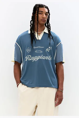 Pull&Bear T-Shirt Col Polo Broderie Raggiante