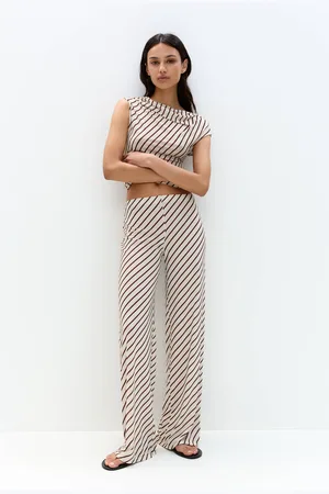 Pull&Bear Pantalon Droit À Rayures