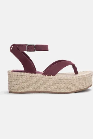 Pull&Bear Sandales Compensées En Cuir