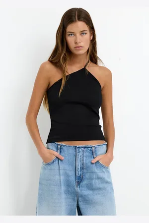 Pull&Bear Top À Bretelles Fines Asymétriques