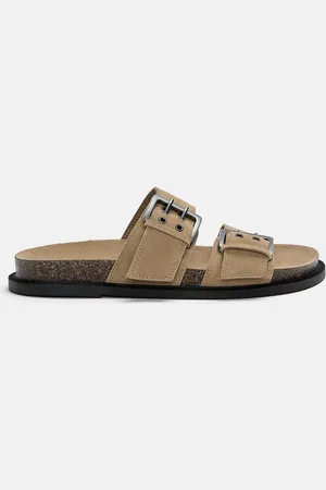 Pull&Bear Sandales Plates Avec Boucles En Cuir