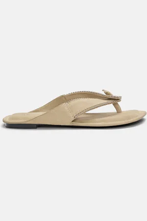 Pull&Bear Sandales Plates Rivets Cuir