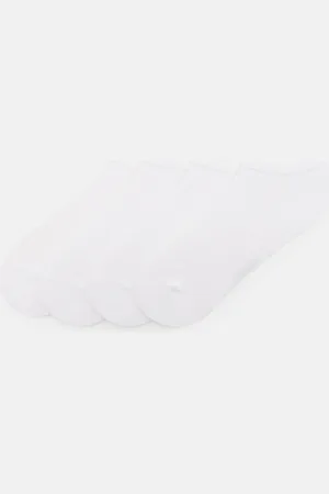 Pull&Bear Lot 4 Paires De Chaussettes Courtes Blanches