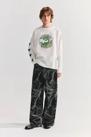 Pull&Bear Jean Super Baggy Stwd Imprimé Branches