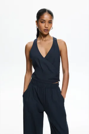 Pull&Bear Top Croisé En Lin