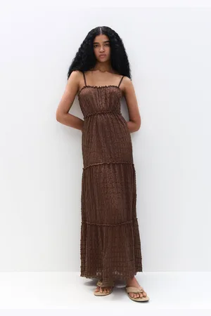 Pull&Bear Robe Midi Panneaux