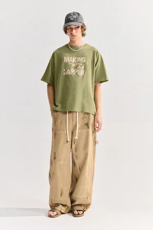 Pull&Bear T-Shirt Stwd Fleur Avec Inscription