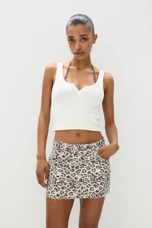 Pull&Bear Minijupe En Jean Léopard