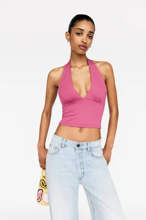 Pull&Bear Top Dos Nu À Encolure Américaine