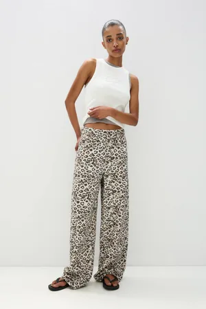 Pull&Bear Jeans Baggy Léopard Stwd