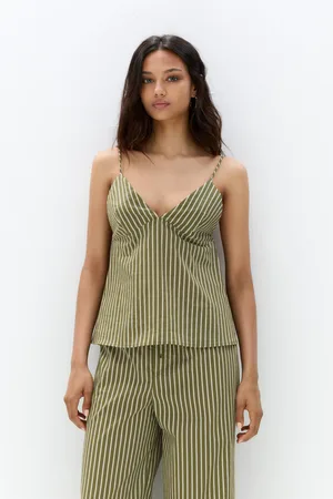 Pull&Bear Top À Rayures À Bretelles