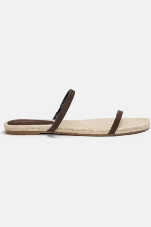 Pull&Bear Sandales Plates Jute Cuir