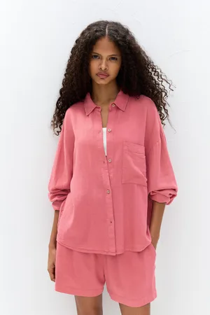 Pull&Bear Chemise À Manches Longues En Lin