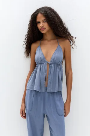 Pull&Bear Top Avec Nœud En Lin