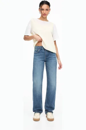 Pull&Bear Jean Droit Taille Moyenne