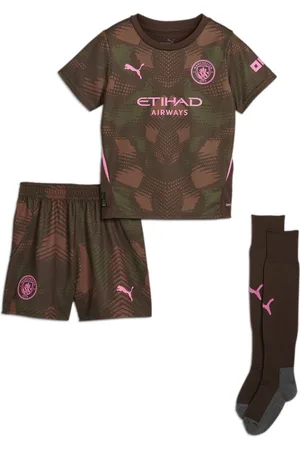 PUMA Minikit de gardien de but à manches courtes 24/25 Manchester City Enfant