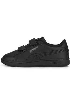 PUMA Baskets à fermeture facile en cuir Smash 3.0 Enfant