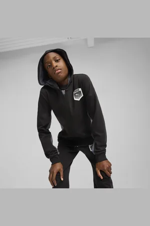 PUMA Swea à capuche zippé avec motif Active Sports Enfant et Adolescent