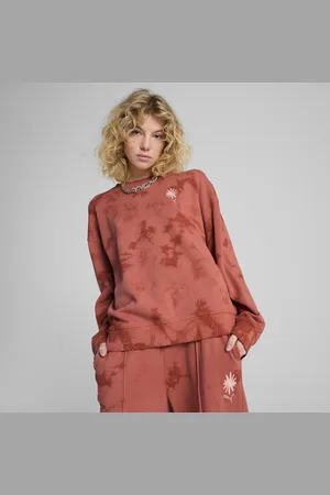 PUMA Sweat ras du cou oversize délavé à motif FLORAL PACK WARDROBE ESS Femme