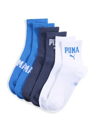 PUMA Chaussettes mi-hautes à logo Unisexe (lot de 3)