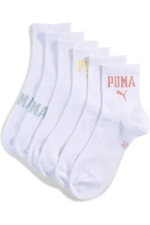 PUMA Chaussettes mi-hautes à logo Unisexe (lot de 3)
