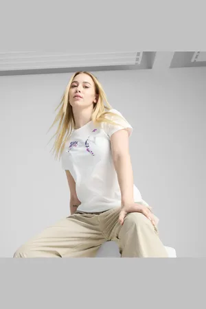 PUMA T-shirt à logo Cat fleuri GRAPHICS Femme