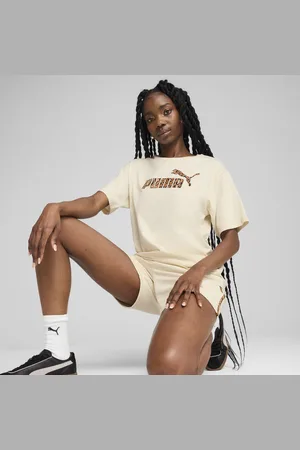 PUMA T-shirt décontracté à motif animal Essentials Femme