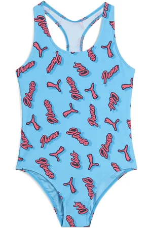 PUMA Maillot de bain dos nageur à motif Enfant et Adolescent