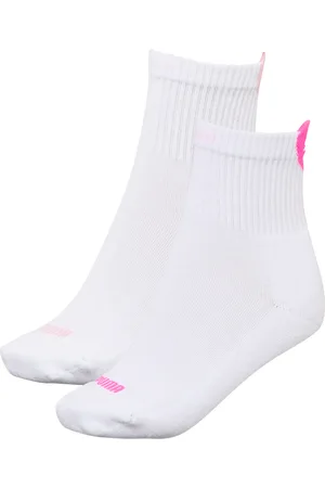 PUMA Lot de 2 paires de chaussettes basses de sport cœur Femme