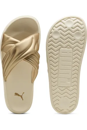 PUMA Sandales métallisées à plateforme Leadcat Femme