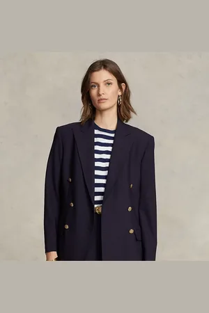 Ralph Lauren Blazer croisé en laine mélangée