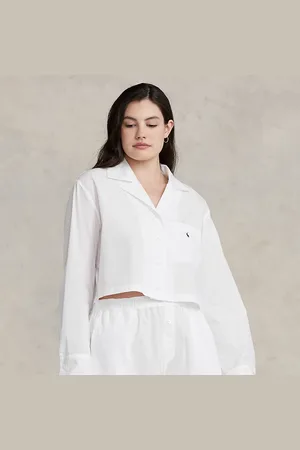Ralph Lauren Pyjama chemise courte et short popeline