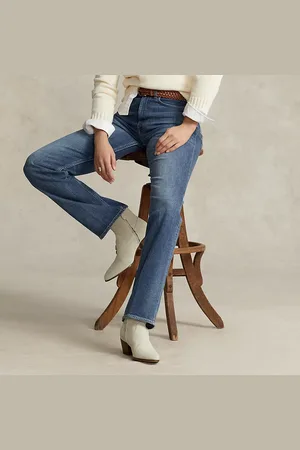 Ralph Lauren Jean à coupe droite et taille haute