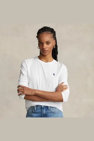 Ralph Lauren T-shirt col rond manches longues jersey