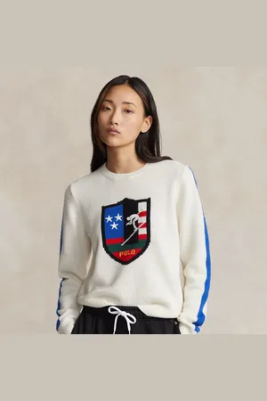 Ralph Lauren Pull col rond à écusson en laine