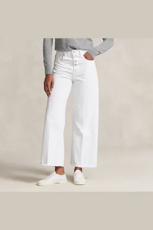 Ralph Lauren Jean 7/8 taille haute à jambe large