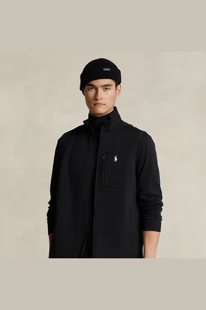 Ralph Lauren Gilet à col cheminée en maille double