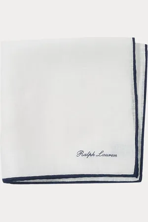 Ralph Lauren Pochette en lin à liseré