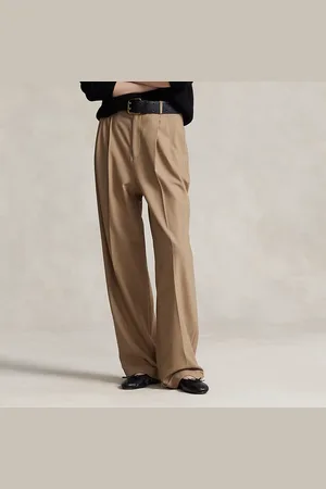 Ralph Lauren Pantalon large en laine mélangée