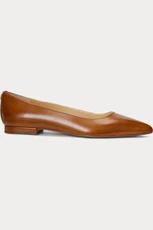 Ralph Lauren Ballerines en cuir tanné Londyn
