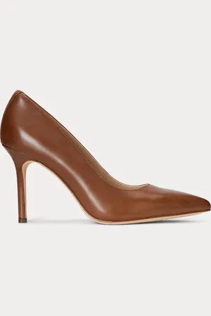 Ralph Lauren Escarpins Lindella II en cuir tanné