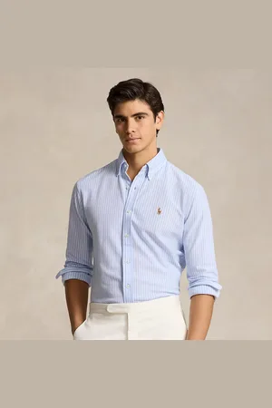 Ralph Lauren Chemise Oxford en maille de coton rayé