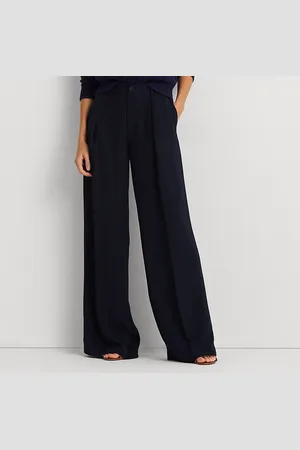 Ralph Lauren Pantalon à jambe large en georgette