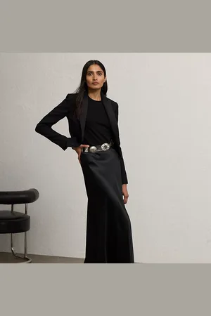 Ralph Lauren Jupe Masina en satin stretch