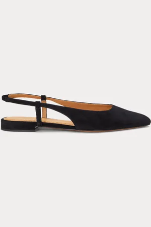 Ralph Lauren Ballerines à bride arrière en daim