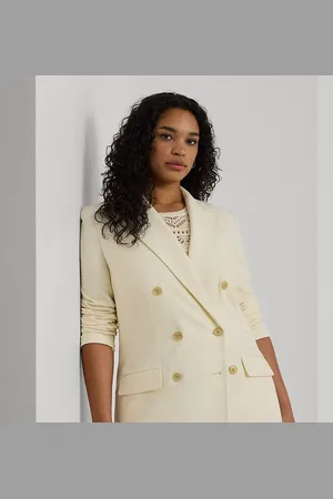 Ralph Lauren Grandes Tailles - Blazer coupe croisée en crêpe de laine