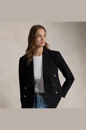Ralph Lauren Blazer croisé en laine stretch