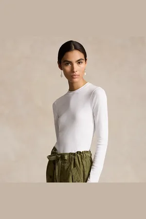 Ralph Lauren T-shirt à manches longues Slim Fit coton