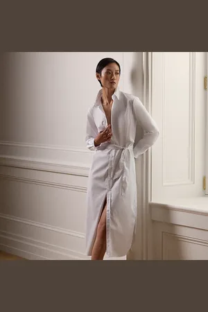 Ralph Lauren Robe Arielle popeline de satin stretch
