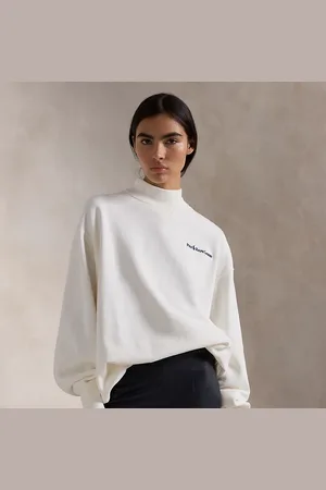 Ralph Lauren Pull col cheminée en molleton à logo